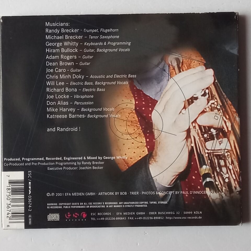 RANDY BRECKER – HANGIN\' IN THE CITY (2001) - CD DIGIPAK 2.EL