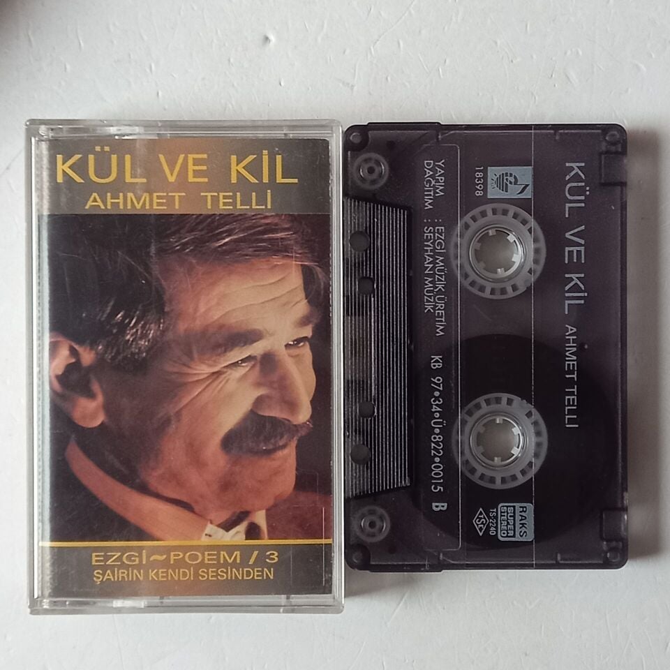 AHMET TELLİ - KÜL VE KİL (1997) ŞAİRİN KENDİ SESİNDEN - KASET 2.EL