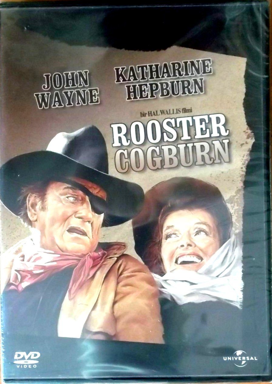 ROOSTER COGBURN - JOHN WAYNE - KATHARINE HEPBURN - HAL WALLIS - DVD SIFIR