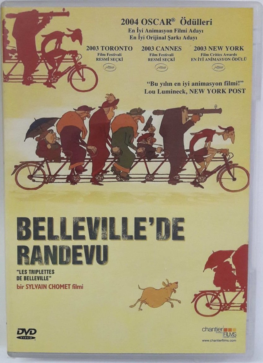 BELLEVILLE'DE RANDEVU - LES TRIPLETTES DE BELLEVILLE - SYLVIAN CHOMET - ANİMASYON - DVD 2.EL