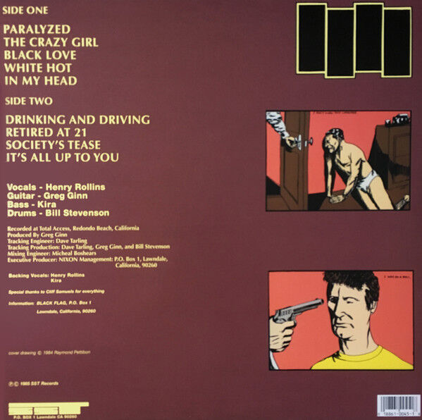 BLACK FLAG - IN MY HEAD (1985) - LP 180GR 2007 REISSUE MADE IN USA PUNK ROCK SIFIR PLAK