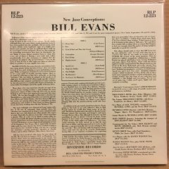 BILL EVANS - NEW JAZZ CONCEPTIONS (1957) 2010 ANALOG PROD. 2.EL 2PLAK 12'' 45 RPM