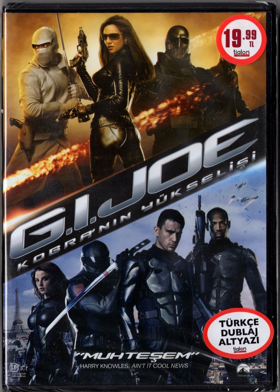 G.I. JOE - KOBRANIN YÜKSELİŞİ - CHANNING TATUM - SIENNA MILLER - DENIS QUAID - DVD SIFIR