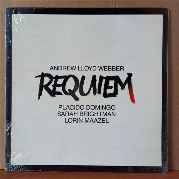 REQUIEM / ANDREW LLOYD WEBBER, PLACIDO DOMINGO, SARAH BRIGHTMAN, LORIN MAAZEL (1985) - LP DÖNEM BASKISI SIFIR PLAK