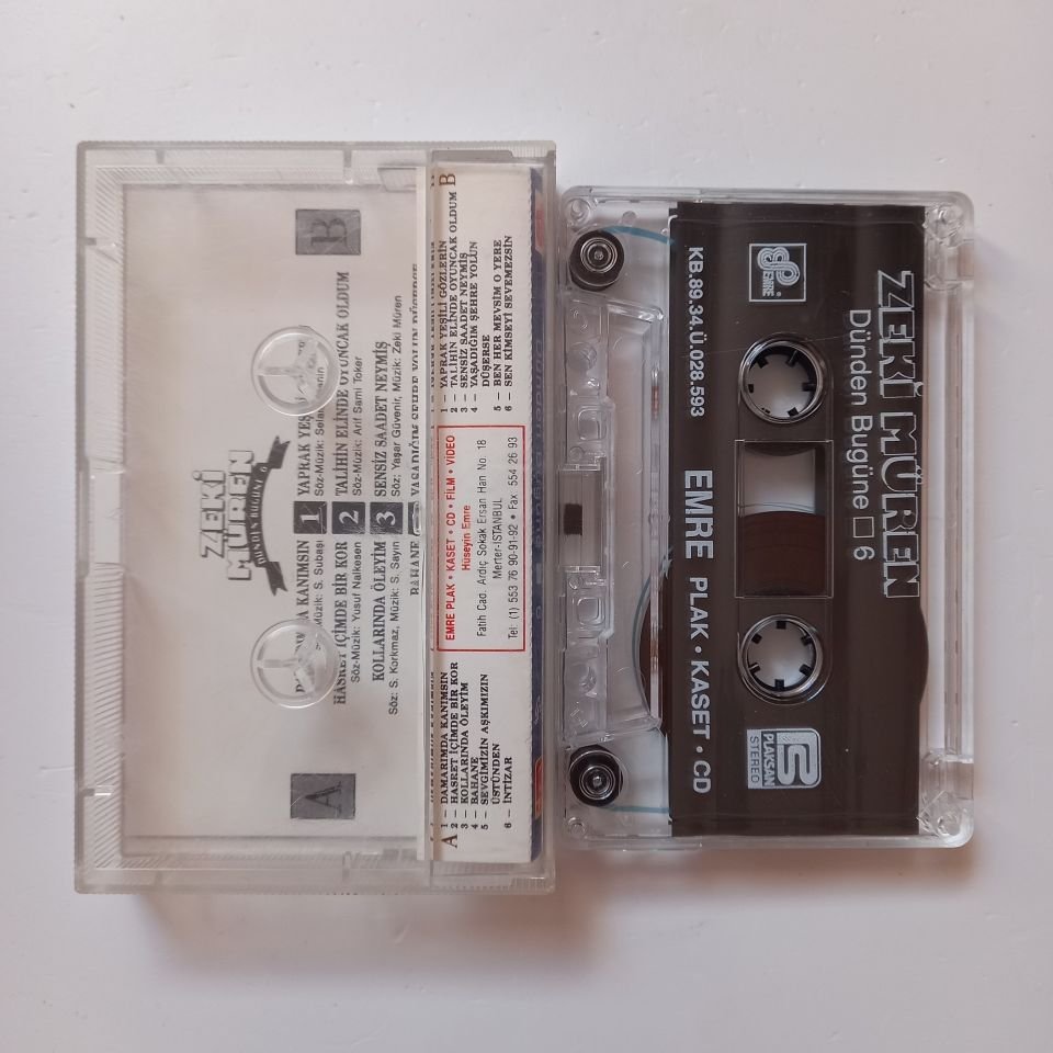 ZEKİ MÜREN - DÜNDEN BUGÜNE 6 (1989) - KASET 2.EL