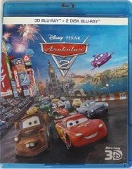 ARABALAR 2 - THE CARS 2 - DISNEY PIXAR ANİMASYON - 3D+2BLU-RAY 2.EL