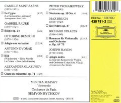 MISCHA MAISKY (VIOLONCELLO) - ADAGIO / FAURE DVORAK GLAZUNOV TCHAIKOVSKY BRUCH SAINT SAENS (1992) - CD 2.EL