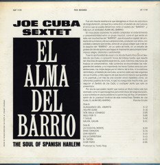 JOE CUBA - EL ALMA DEL BARRIO THE SOUL OF SPANISH HARLEM (1964) - PLAK SIFIR