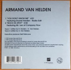 ARMAND VAN HELDEN - YOU DON'T KNOW ME (1999) - CD SINGLE 2.EL