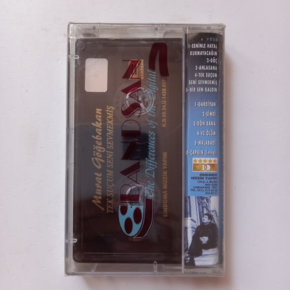 MURAT GÖĞEBAKAN - TEK SUÇUM SENİ SEVMEKMİŞ (1999) - KASET SIFIR