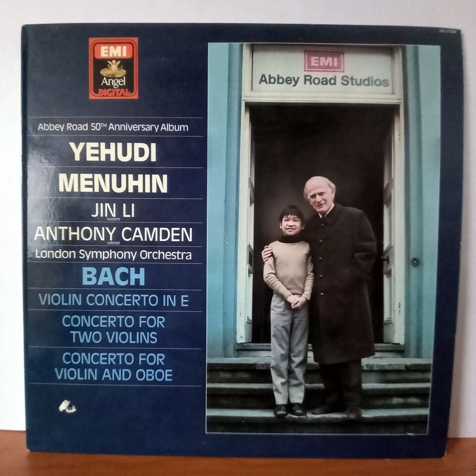 BACH - YEHUDI MENUHIN, JIN LI / ANTHONY CAMDEN / LONDON SYMPHONY ORCHESTRA – VIOLIN CONCERTO IN E / CONCERTO FOR TWO VIOLINS / CONCERTO FOR VIOLIN AND OBOE (1982) - LP 2.EL PLAK