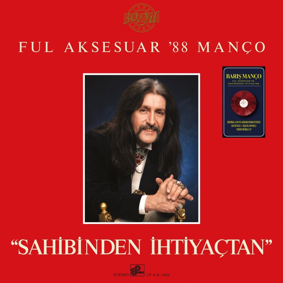 BARIŞ MANÇO - SAHİBİNDEN İHTİYAÇTAN / FULL AKSESUAR '88 MANÇO (1988) - LP 180GR 2026 RENKLİ SIFIR PLAK