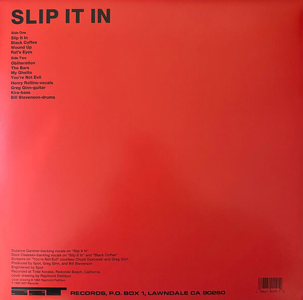 BLACK FLAG - SLIP IT IN (1984) - LP 180GR 2007 REISSUE MADE IN USA PUNK ROCK SIFIR PLAK