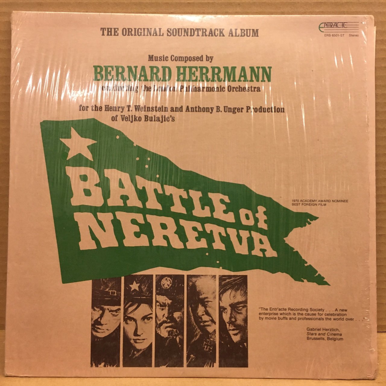 BATTLE OF NERETVA SOUNDTRACK BERNARD HERRMANN 1975 2.EL PLAK