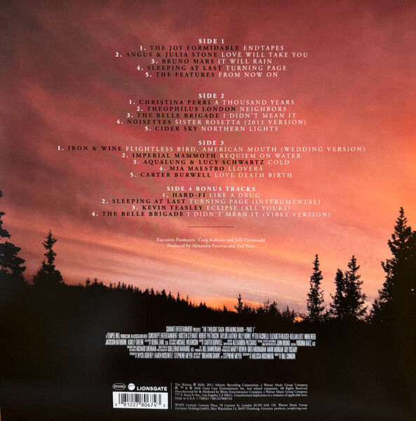 TWILIGHT SAGA : BREAKING DAWN PART 1 (2011) - SOUNDTRACK / VARIOUS
