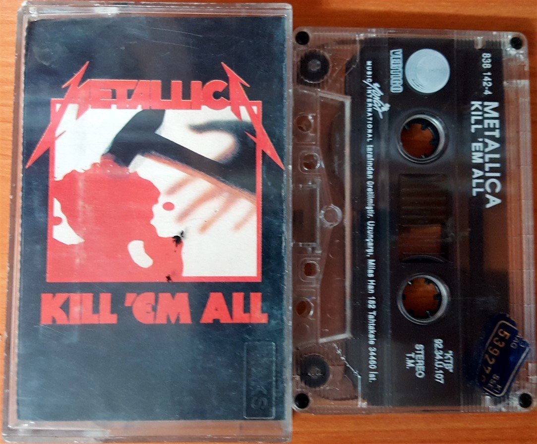 METALLICA - KILL 'EM ALL (1992) YONCA CASSETTE MADE IN TURKEY ''USED''