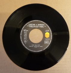 SYLVIE VARTAN & MICHEL SARDOU - LA PREMIERE FOIS QU'ON S'AIMERA / L'ATLANTIQUE (1983) - 7'' 45 DEVİR 2.EL PLAK