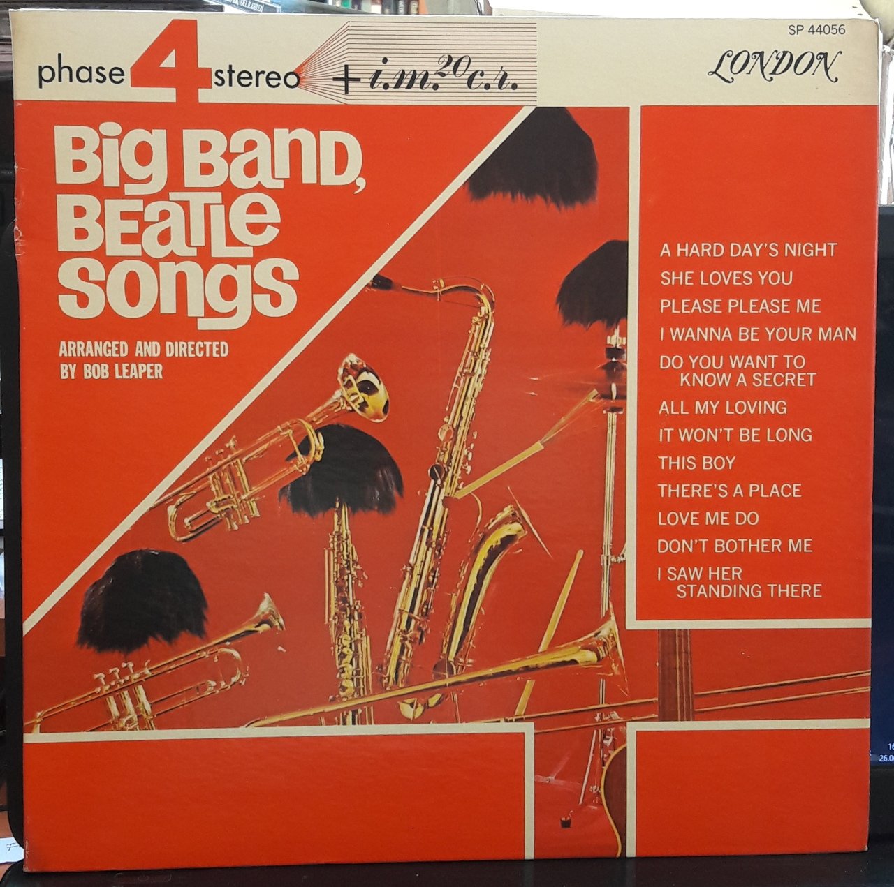 BIG BAND, BEATLE SONGS - BOB LEAPER - PLAK 2.EL LONDON PHASE 4 STEREO