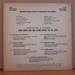 MANTOVANI PLAYS STRAUSS WALTZES - LP 2.EL PLAK