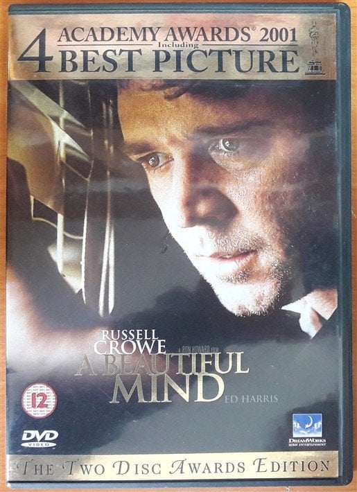 A BEAUTIFUL MIND - RUSSELL CROWE - ED HARRIS - RON HOWARD - 2DVD 2.EL TR ALTYAZI YOKTUR