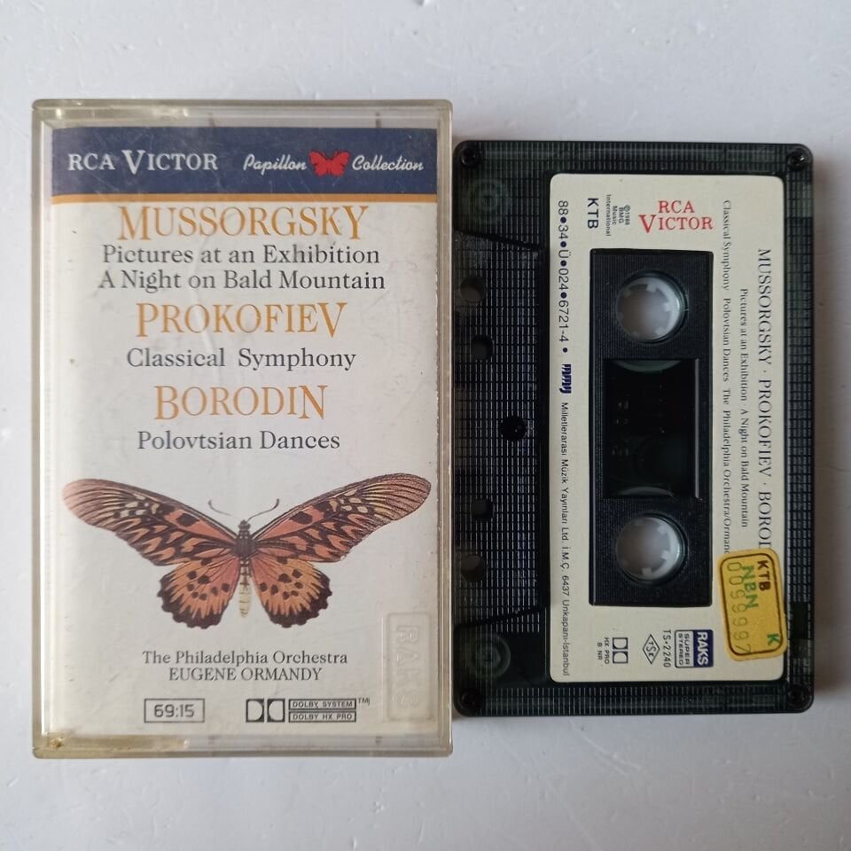 MODEST MUSSORGSKY, SERGEI PROKOFIEV, ALEXANDER BORODIN – PICTURES AT AN EXHIBITION / NIGHT ON BALD MOUNTAIN / CLASSICAL SYMPHONY / POLOVTSIAN DANCES (1988) - KASET 2.EL