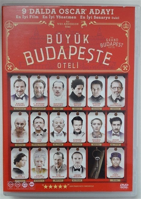 BÜYÜK BUDAPEŞTE OTELİ - The GRAND BUDAPEST HOTEL - RALPH FINNES - WES ANDERSON - DVD 2.EL