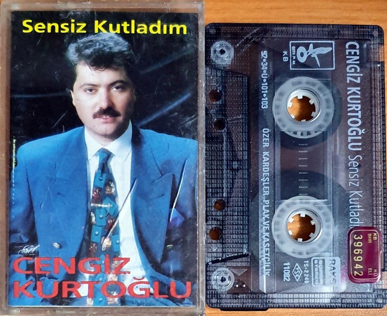 CENGİZ KURTOĞLU - SENSİZ KUTLADIM (1992) - KASET ÖZER KARDEŞLER 2.EL