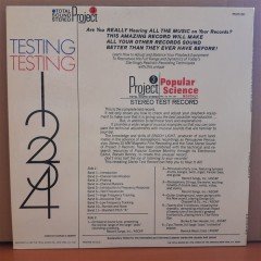PROJECT 3 POPULAR SCIENCE STEREO TEST RECORD TESTING 1234 (1967) - LP 2.EL PLAK