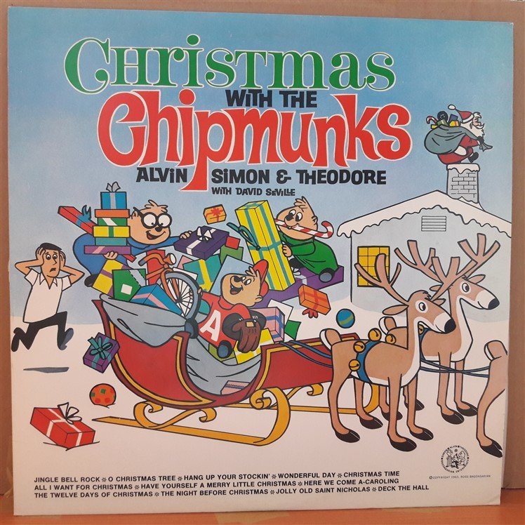 CHRISTMAS WITH THE CHIPMUNKS - WALT DISNEY - LP PLAK 2.EL