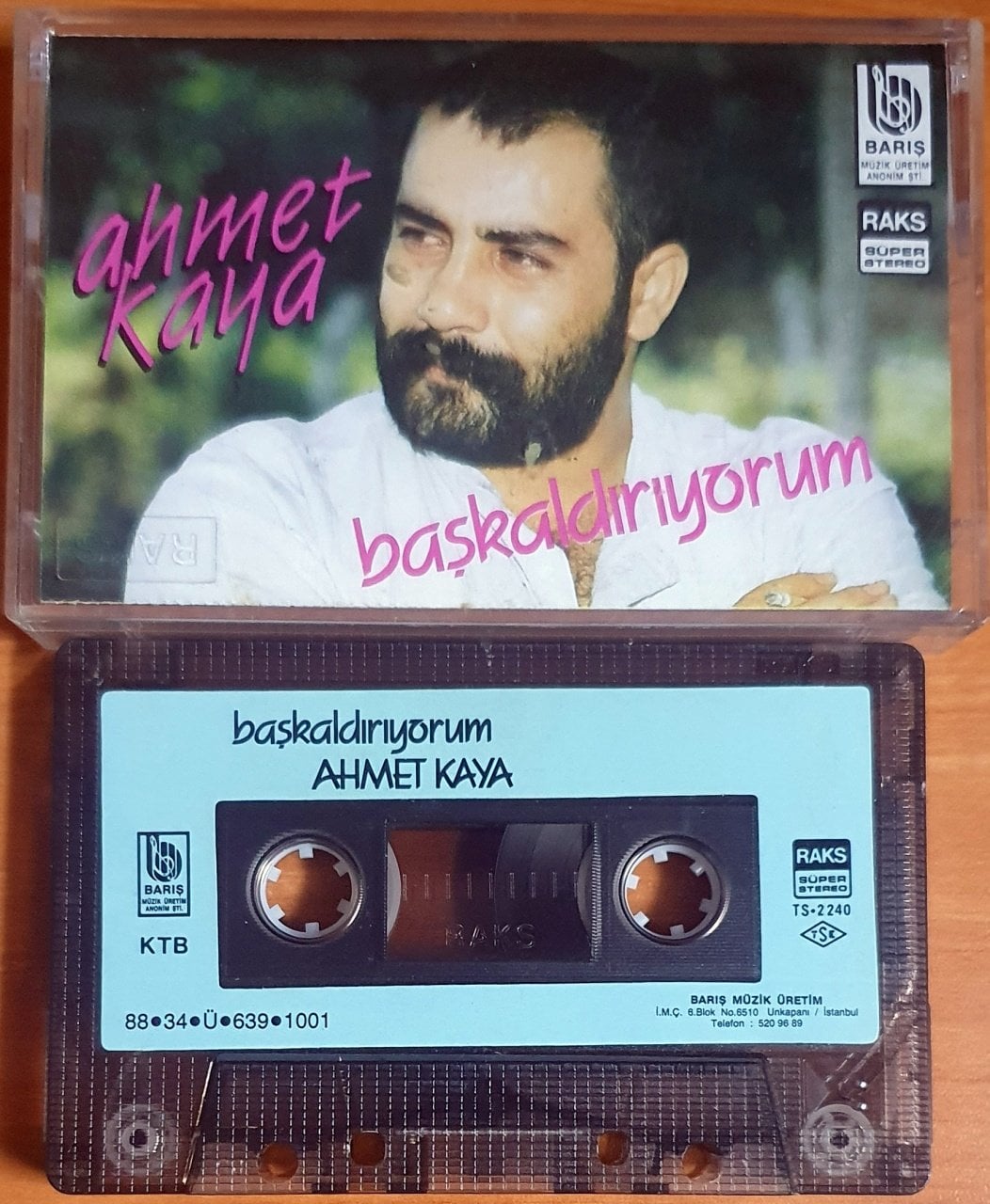 AHMET KAYA - BAŞKALDIRIYORUM (1988) - KASET 2.EL