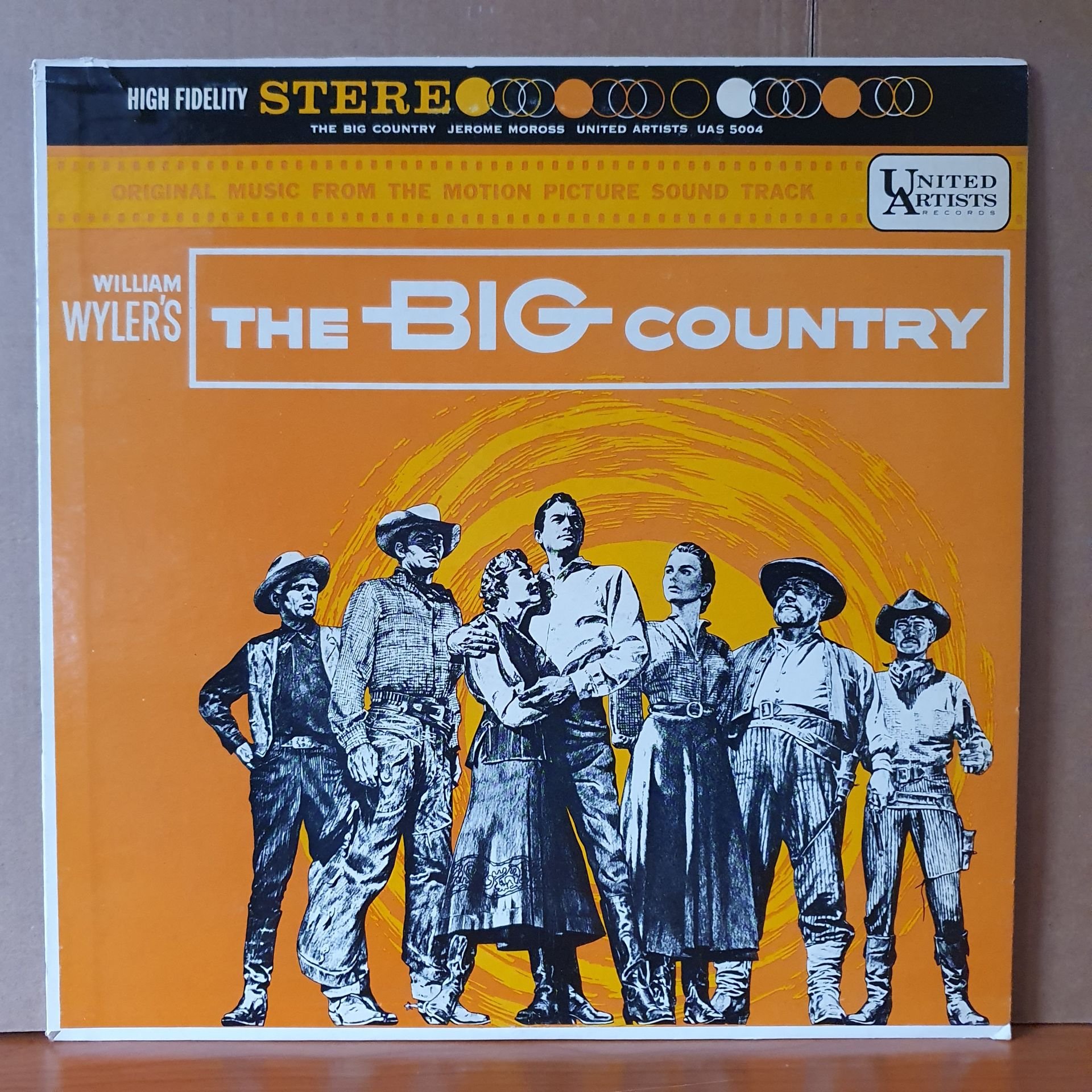 WILLIAM WYLER'S THE BIG COUNTRY SOUNDTRACK / JEROME MOROSS (1958) - LP 2.EL PLAK