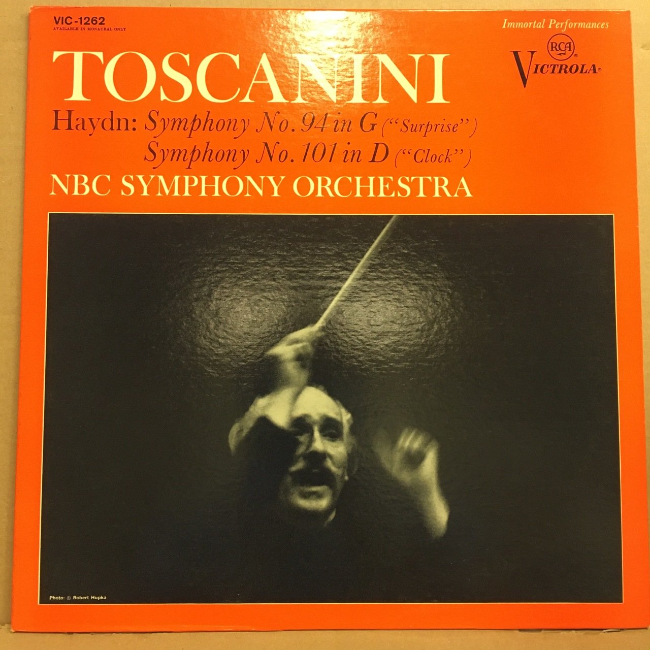 HAYDN SYMPHONY NO 94&101, TOSCANINI, NBC SYM. ORC. (1969) 2.EL PLAK
