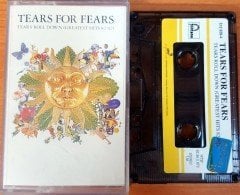 TEARS FOR FEARS - TEARS ROLL DOWN [GREATEST HITS 82-92] (1992) YONCA CASSETTE MADE IN TURKEY ''USED'' PAPER LABEL
