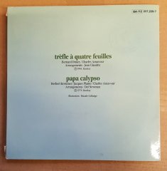 CHARLES AZNAVOUR - TREFLE A QUATRE FEUILLES / PAPA CALYPSO (1978) - 7'' 45 DEVİR 2.EL PLAK