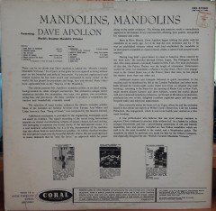 DAVE APOLLON - MANDOLINS! MANDOLINS!  - PLAK 2.EL