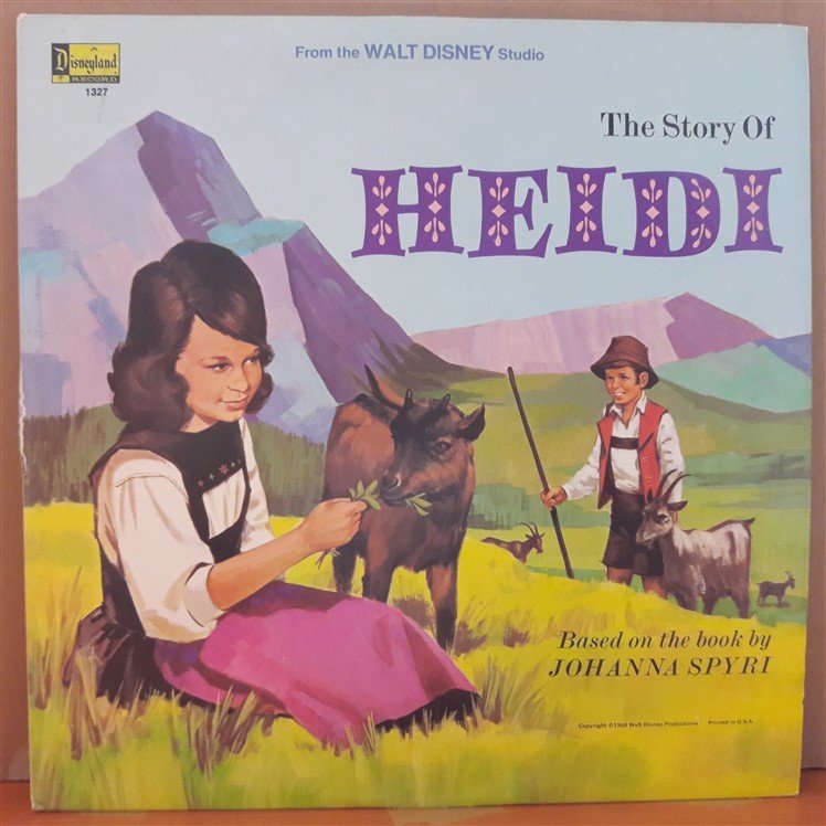 THE STORY OF HEIDI (1971)  - WALT DISNEY - LP PLAK 2.EL