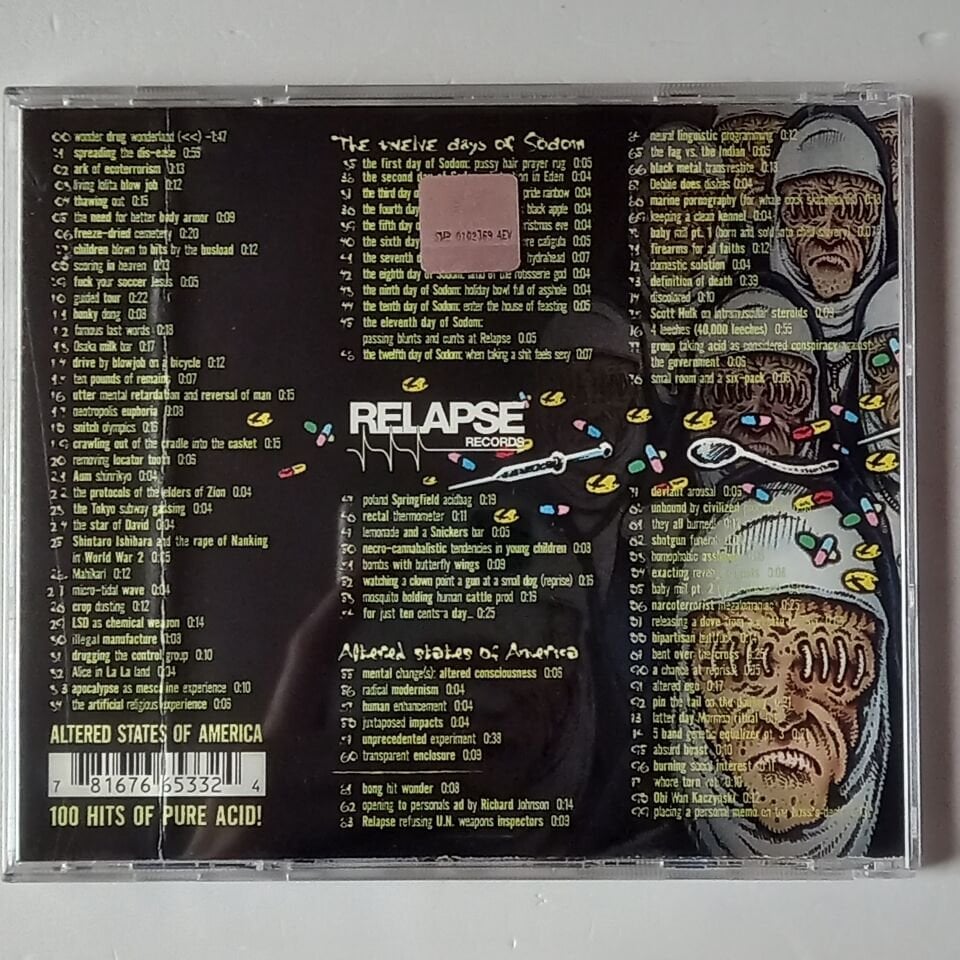 AGORAPHOBIC NOSEBLEED – ALTERED STATES OF AMERICA / LIMITED EDITION (2003) - MINI CD 2.EL