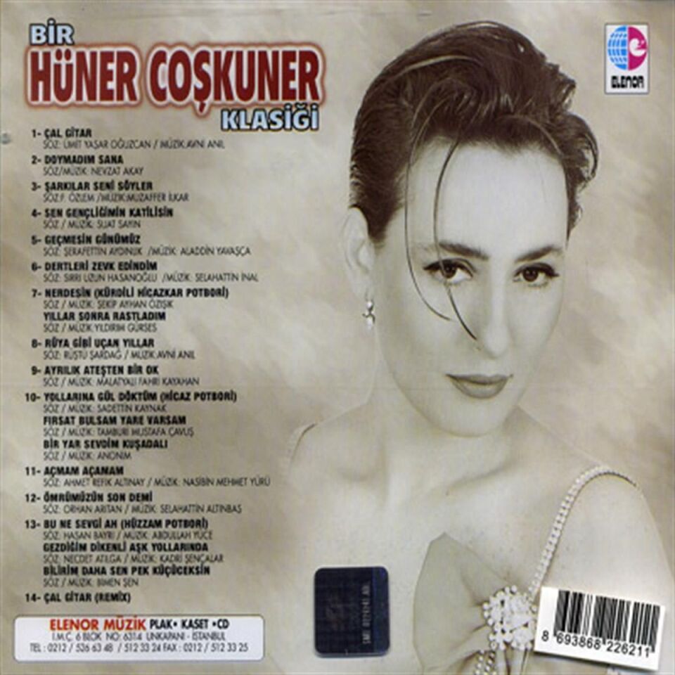 HÜNER ÇOŞKUNER - BİR HÜNER COŞKUNER KLASİĞİ (1996) - CD / JEWEL CASE AMBALJINDA SIFIR