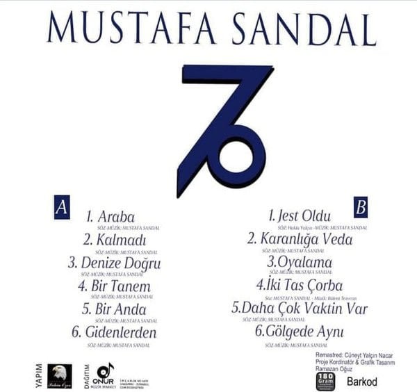 MUSTAFA SANDAL - GÖLGEDE AYNI (1996) - LP 180GR 2024 BASIM SIFIR PLAK