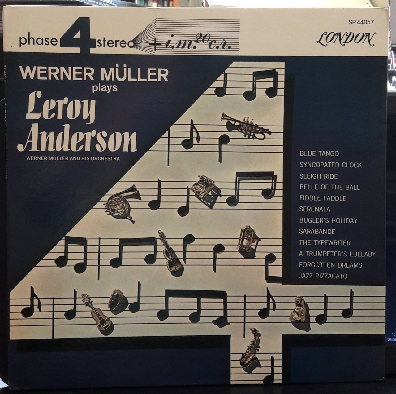 WERNER MÜLLER PLAYS LEROY ANDERSON - PLAK 2.EL LONDON PHASE 4 STEREO