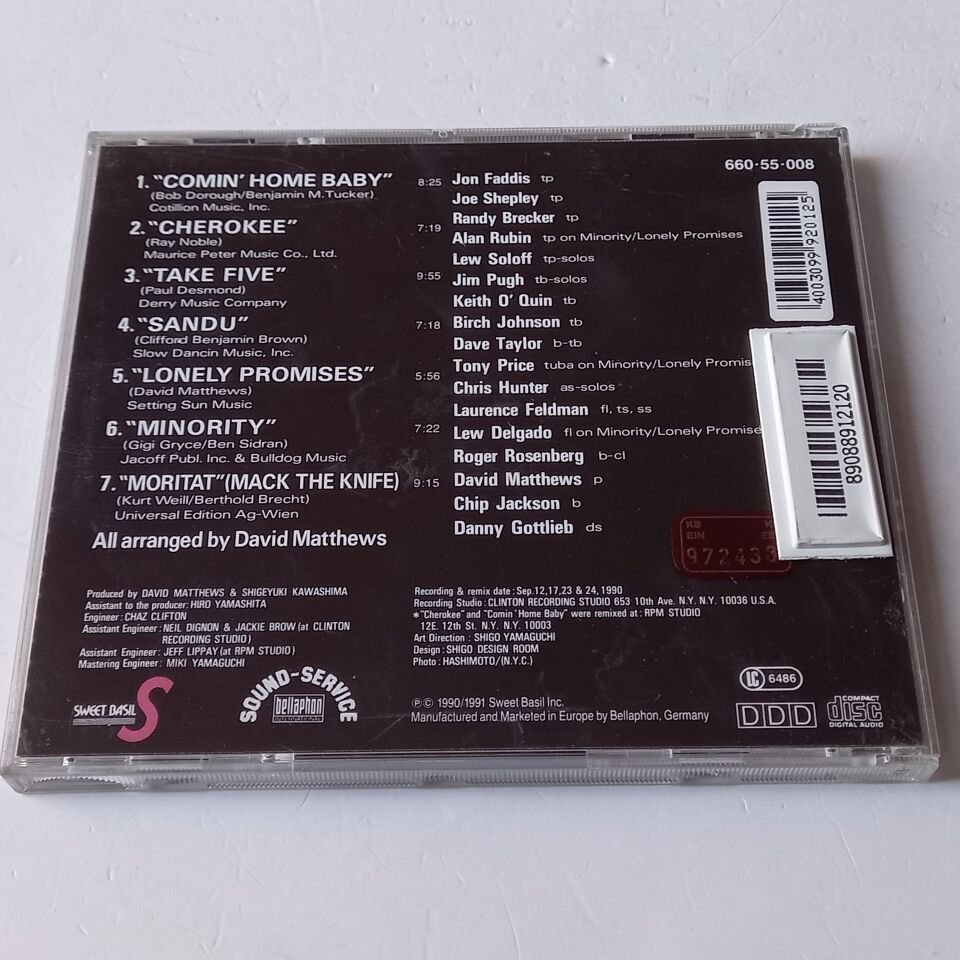 MANHATTAN JAZZ ORCHESTRA – MORITAT (1994) - CD 2.EL