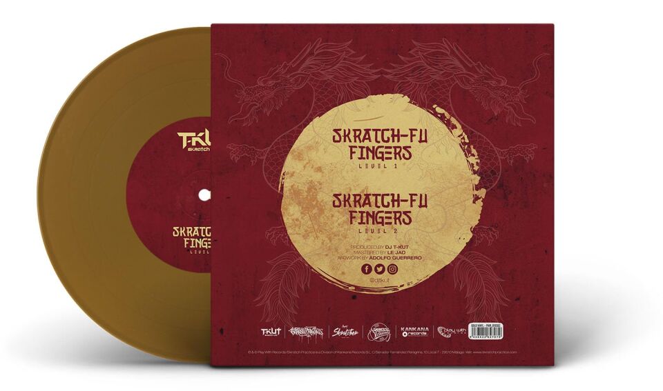DJ T-KUT – SKRATCH-FU FINGERS (2026) - 7'' 45RPM (45LIK) SINGLE / GOLD COLOURED EDITION SCRATCH PLAĞI SIFIR PLAK