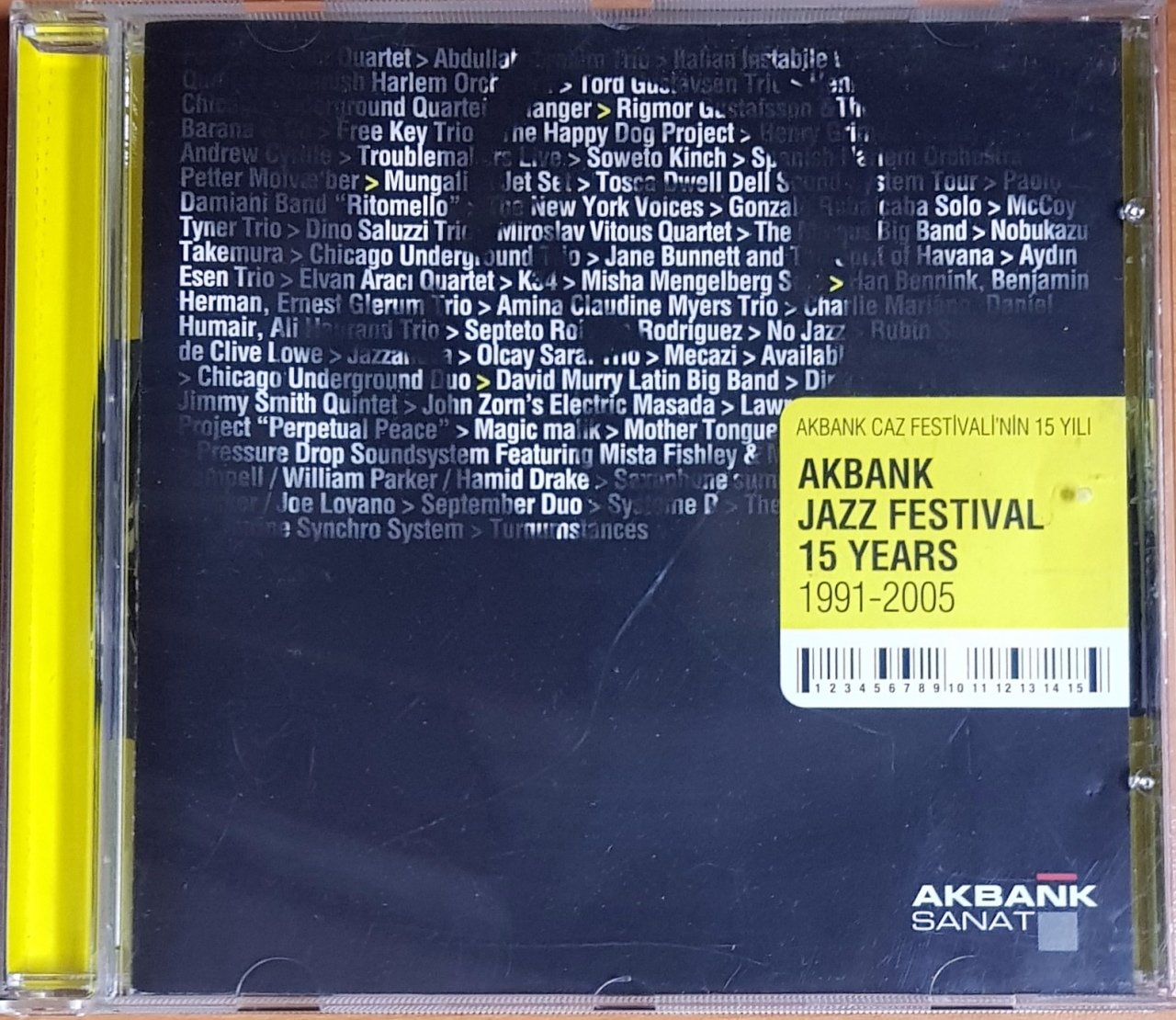AKBANK JAZZ FESTIVAL 15 YEARS / 1991-2005 / FLORA PURIM, CASSANDRA WILSON, JOHN SCOFIELD, JIMMY SMITH, İLHAN ERŞAHİN (2005) RH POZİTİF CD 2.EL