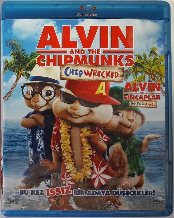 ALVIN AND THE CHIPMUNKS CHIP WRECKED - ALVIN VE SİNCAPLAR EĞLENCE ADASI - ANİMASYON - BLU-RAY 2.EL