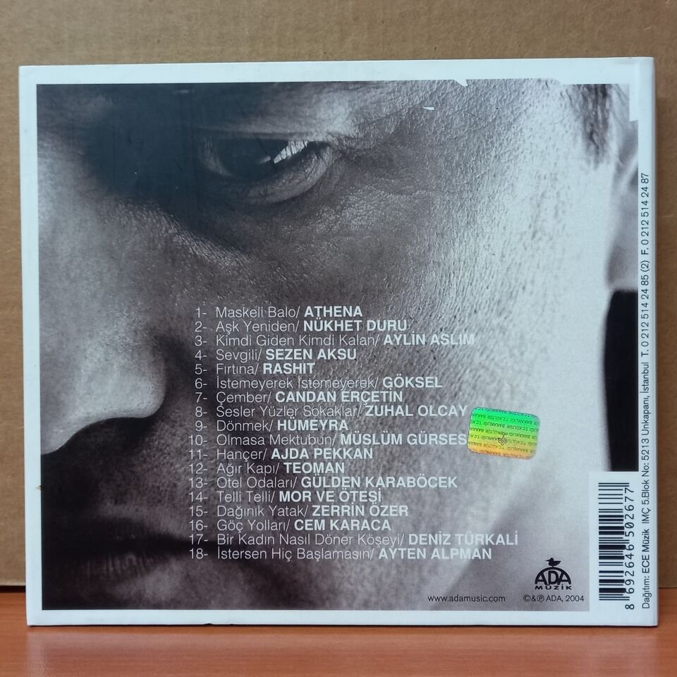 MURATHAN MUNGAN - SÖZ VERMİŞ ŞARKILAR / MOR VE ÖTESİ, TEOMAN, GÖKSEL, AJDA PEKKAN, CEM KARACA, ATHENA, CANDAN ERÇETİN, AYTEN ALPMAN, NÜKHET DURU (2004) - CD 2.EL