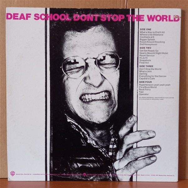 DEAF SCHOOL – 2ND HONEYMOON / DON'T STOP THE WORLD (1977) - 2LP 2.EL PLAK