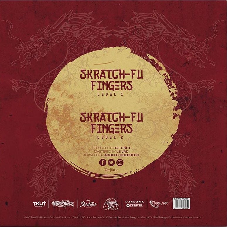DJ T-KUT – SKRATCH-FU FINGERS (2026) - 7'' 45RPM (45LIK) SINGLE / RED COLOURED EDITION SCRATCH PLAĞI SIFIR PLAK