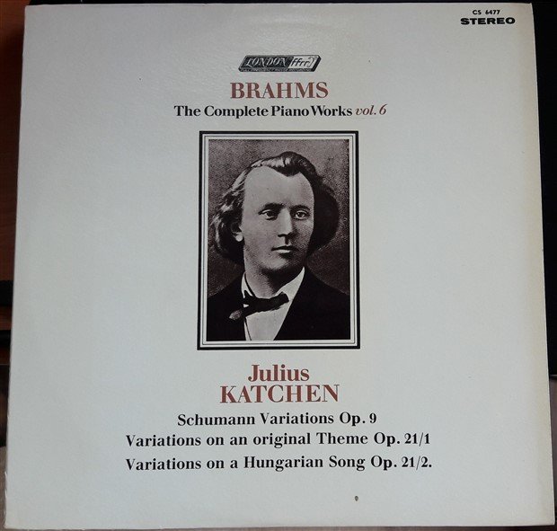 BRAHMS COMPLETE PIANO WORKS JULIUS KATCHEN - LP 2.EL