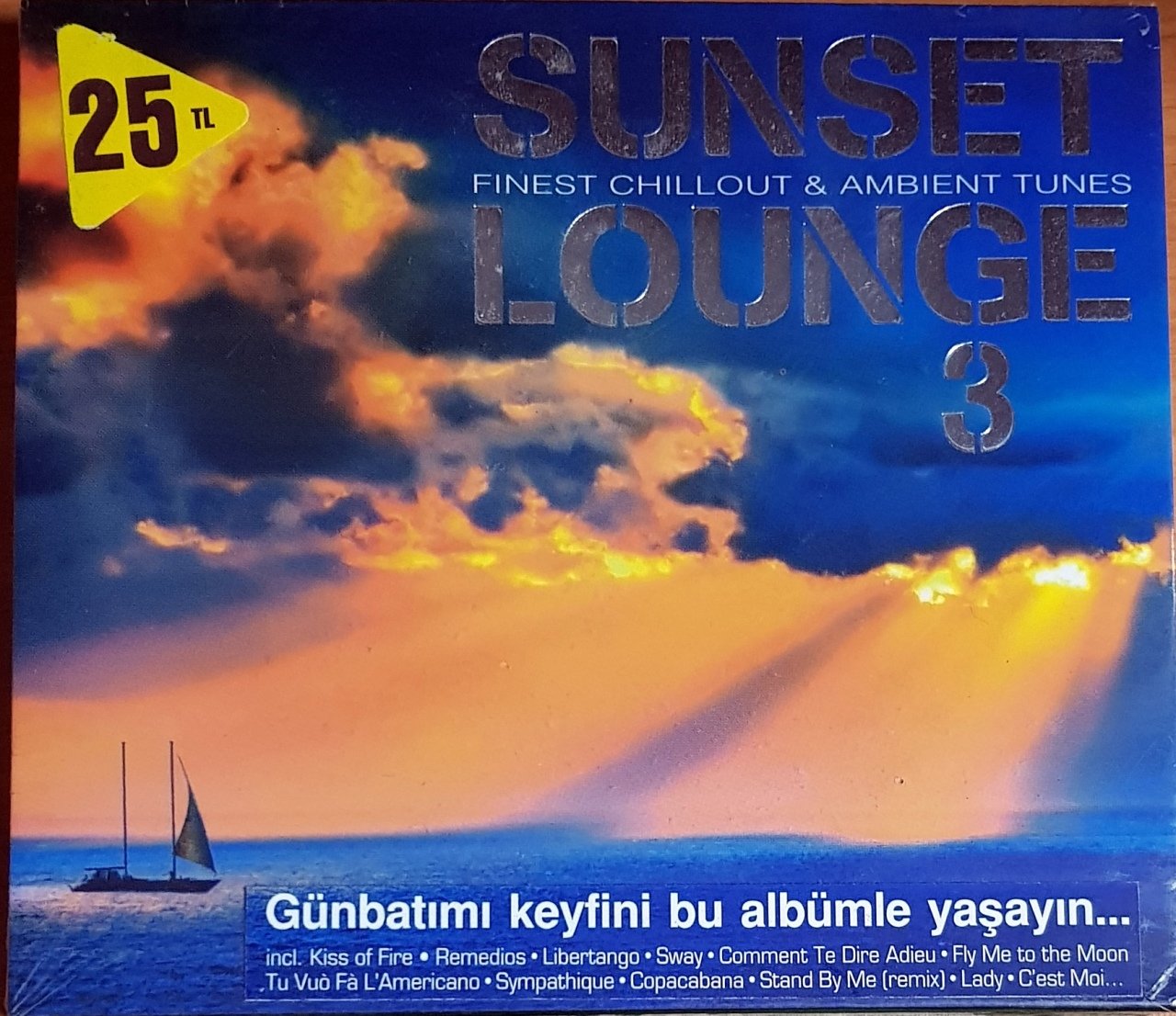 SUNSET LOUNGE 3 / FINEST CHILLOUT & AMBIENT TUNES (2011) ARTIST MUSIC CD SIFIR