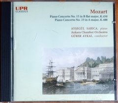 MOZART PIANO CONCERTOS 15 & 23 / AYŞEGÜL SARICA, GÜRER AYKAL (1993) - CD UPR CLASSICS 2.EL